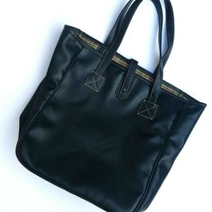Brighton Black Pebble Leather Tote